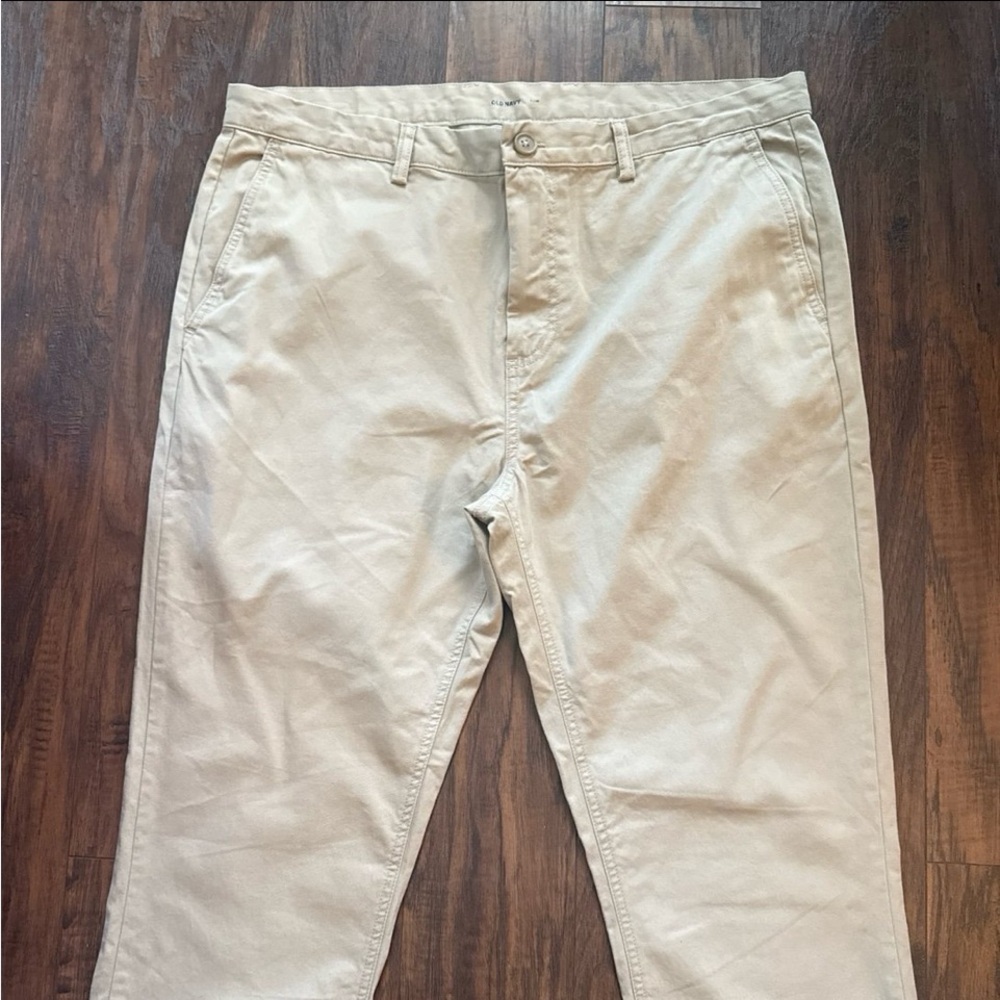 Old Navy Tan Chinos Classic Cotton Blend